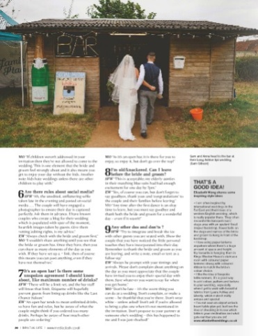 Q&A Elizabeth Weddings Bristol life Magazine 3