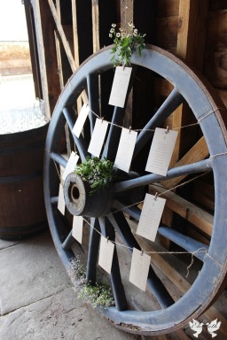 Cart wheel table plan- Design by Elizabeth Weddings