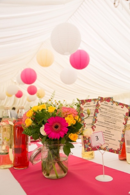 Styling in Cerise, Coral and Yellow, Styling by Elizabeth Weddings