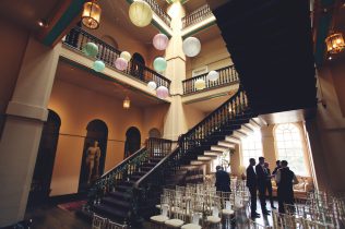Grand Staircase room- Styling by Elizabeth Weddings