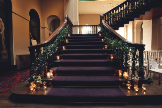 Grand Staircase- Styling by Elizabeth Weddings